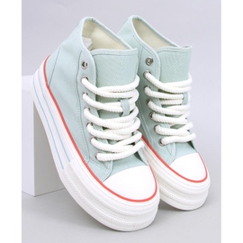 Puell Zapatillas con plataforma en color azul verde 2