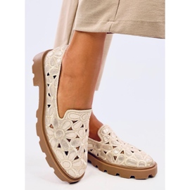 Mocasines calados Redoni Gold dorado 4