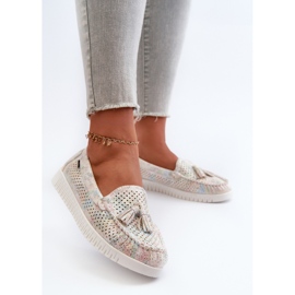 Mocasines de Mujer Calados en Piel Ecológica Tinami Multicolor 2