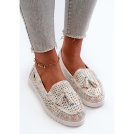 Mocasines de Mujer Calados en Piel Ecológica Tinami Multicolor 5