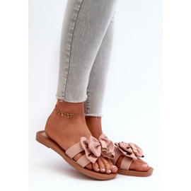 Chanclas de Mujer con Lazo, Rosa Rivarina 1