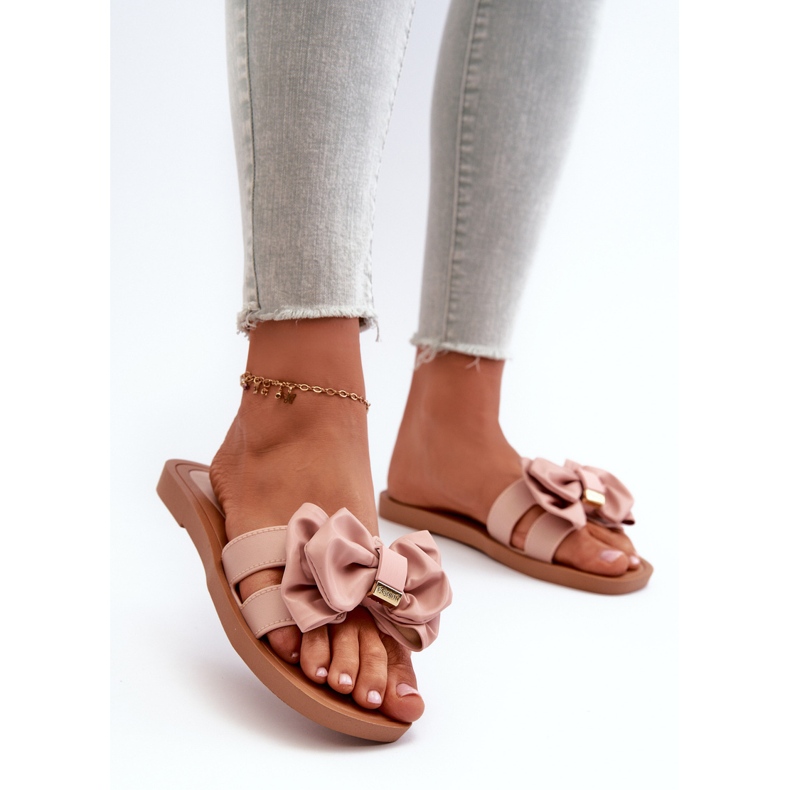 Chanclas de Mujer con Lazo, Rosa Rivarina 2