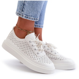 Deportivas Caladas Con Plataforma Blanco Tanvi 8