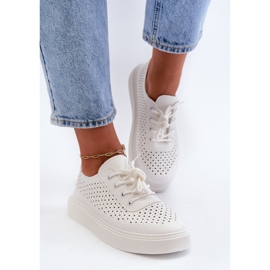 Deportivas Caladas Con Plataforma Blanco Tanvi 4