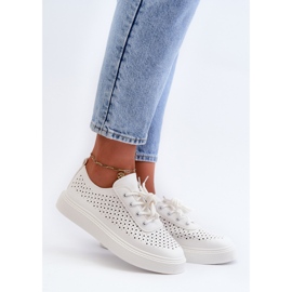 Deportivas Caladas Con Plataforma Blanco Tanvi 1
