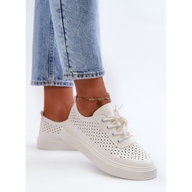 Deportivas Caladas Con Plataforma Blanco Tanvi 6