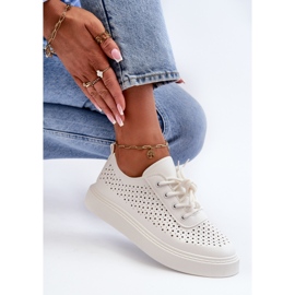 Deportivas Caladas Con Plataforma Blanco Tanvi 7