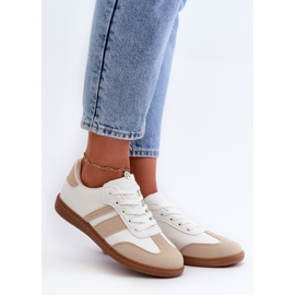 Deportivas Bajas Mujer Piel Ecológica Beige Dorvalia 1