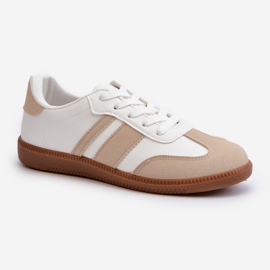 Deportivas Bajas Mujer Piel Ecológica Beige Dorvalia 3