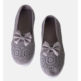 Bailarinas infantiles Bubby caladas grises 1