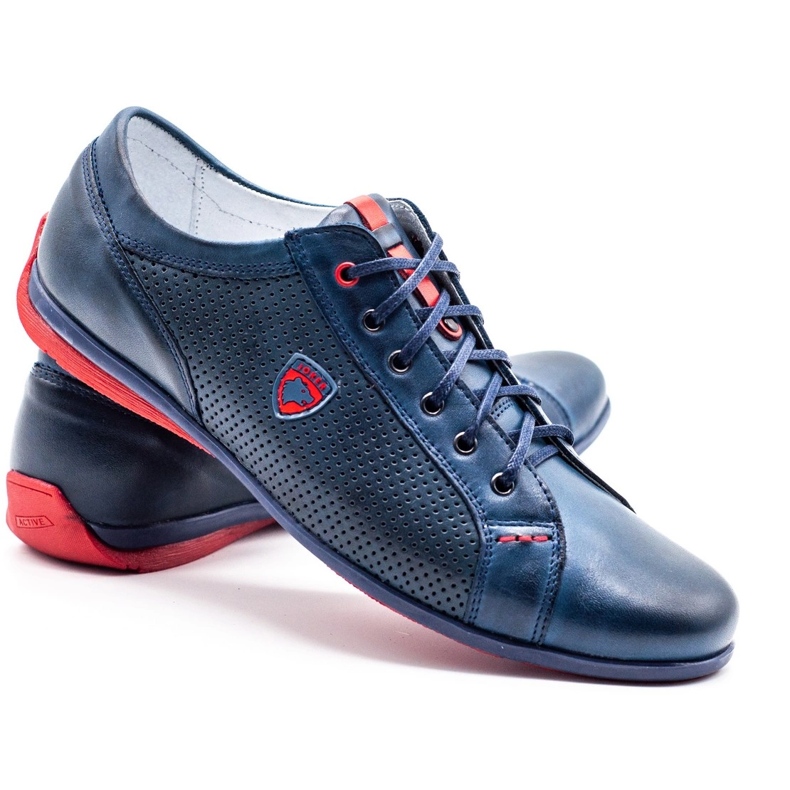 Joker Zapatos para hombres 295J azul marino 3