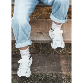 Zapatillas Deportivas Infantiles con Velcro Efona Blanca y Negra blanco 5