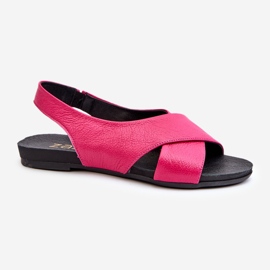 Zazoo 40407 Sandalias Mujer Piel Fucsia rosado 3