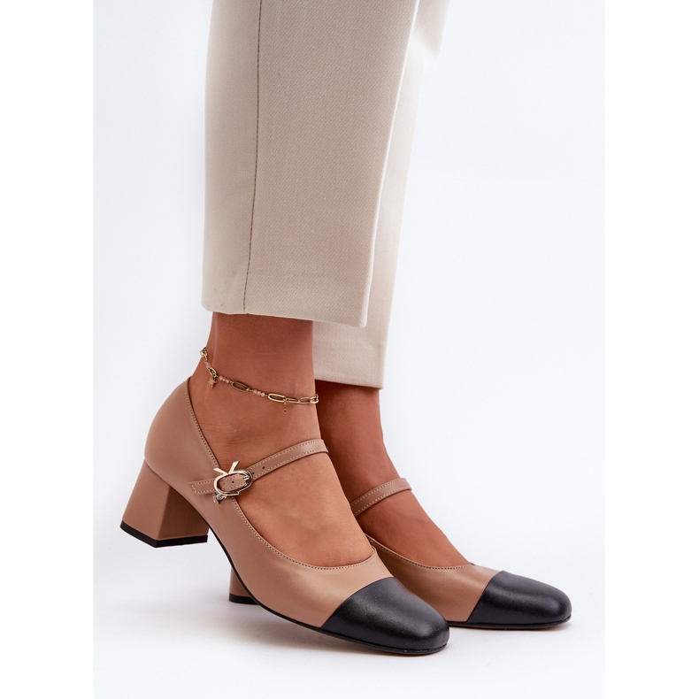 Salón Mujer Piel Laura Messi 2846 Marrón 1