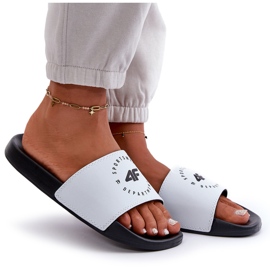 Chanclas de Mujer 4FMM00FFLIF044A-10S Blanco y Negro 10