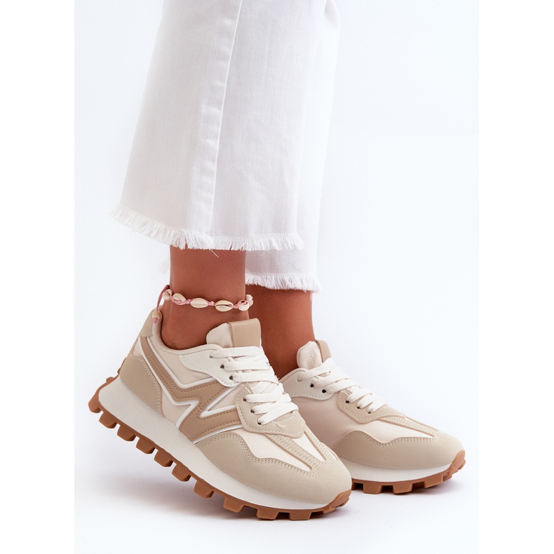 Zapatillas Deportivas Mujer Kalelia Beige Zapatillas Deportivas 1
