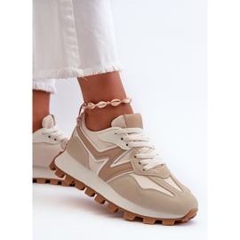 Zapatillas Deportivas Mujer Kalelia Beige Zapatillas Deportivas 5
