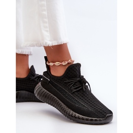 Zapatos deportivos sin cordones de tela para mujer Nelmarie negro 4