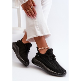 Zapatos deportivos sin cordones de tela para mujer Nelmarie negro 6