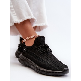 Zapatos deportivos sin cordones de tela para mujer Nelmarie negro 7