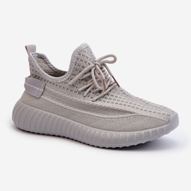 Zapatillas Deportivas Sin Cordones De Tela Para Mujer Gris Nelmarie 3