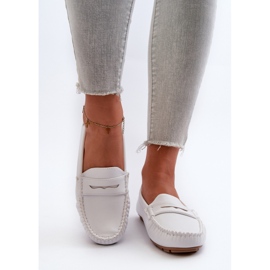 Mocasines Mujer Piel Ecológica Blanco Rerteria 4