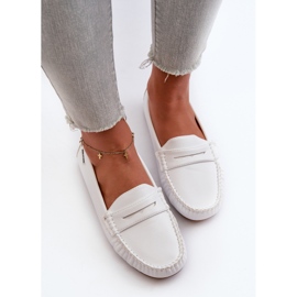 Mocasines Mujer Piel Ecológica Blanco Rerteria 5