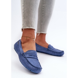 Mocasines Mujer Ante Ecológico, Azul Rerteria 2