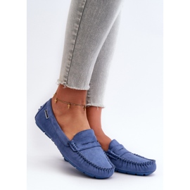 Mocasines Mujer Ante Ecológico, Azul Rerteria 1
