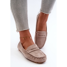 Mocasines Mujer Ante Ecológico, Beige Claro Rerteria 3