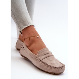 Mocasines Mujer Ante Ecológico, Beige Claro Rerteria 6
