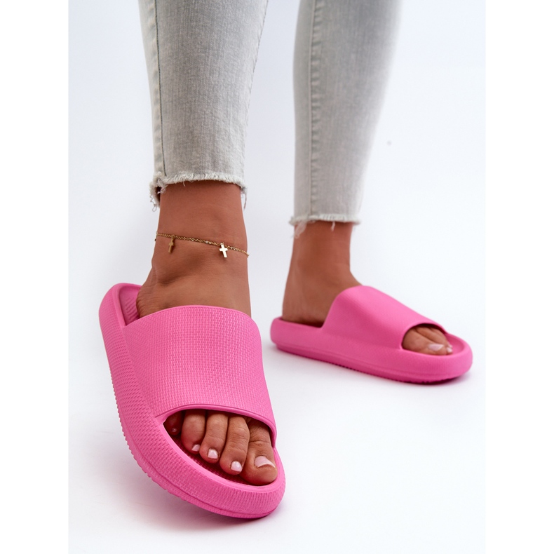 Chanclas Mujer Espuma Ligera Suela Gruesa Querceria Rosa 2