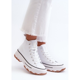 Zapatillas Mujer Plataforma Alta Blanco Valvia 1