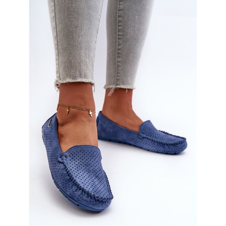Mocasines Calados Mujer Azul Rasirna 2