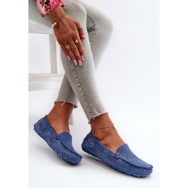 Mocasines Calados Mujer Azul Rasirna 7