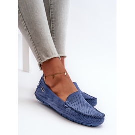 Mocasines Calados Mujer Azul Rasirna 8