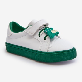 Zapatillas Deportivas Infantiles con Pin, Pennyn Blanco y Verde 8