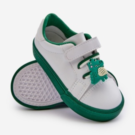Zapatillas Deportivas Infantiles con Pin, Pennyn Blanco y Verde 7