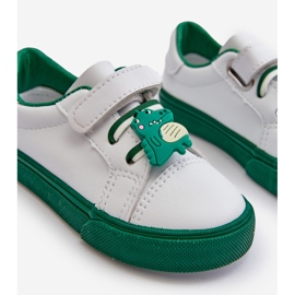 Zapatillas Deportivas Infantiles con Pin, Pennyn Blanco y Verde 2 Zapatillas Deportivas Infantiles con Pin, Pennyn Blanco y Verde 2