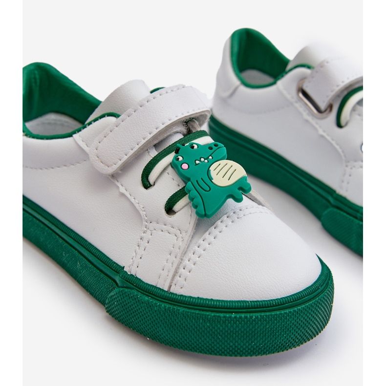 Zapatillas Deportivas Infantiles con Pin, Pennyn Blanco y Verde 2 Zapatillas Deportivas Infantiles con Pin, Pennyn Blanco y Verde 2