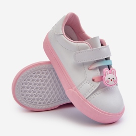 Zapatillas Deportivas Infantiles con Pin, Pennyn Blanco y Rosa rosado 4