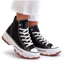 Zapatillas Mujer Plataforma Alta Negro Valvia 9