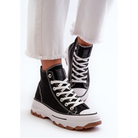 Zapatillas Mujer Plataforma Alta Negro Valvia 4