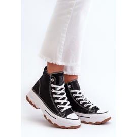 Zapatillas Mujer Plataforma Alta Negro Valvia 1
