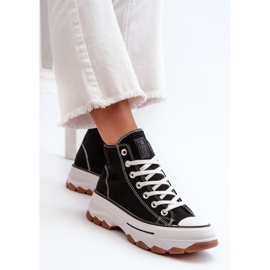 Zapatillas Mujer Plataforma Alta Negro Valvia 6