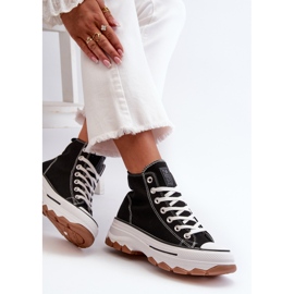 Zapatillas Mujer Plataforma Alta Negro Valvia 7