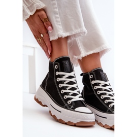 Zapatillas Mujer Plataforma Alta Negro Valvia 8
