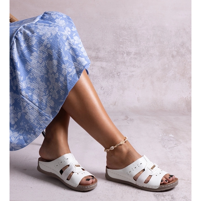 Chanclas Karime clásicas blancas blanco 1