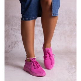 Deportivas Khitam rosa oscuro rosado 1