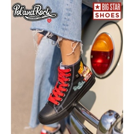 Zapatillas de mujer - 30. Pol 'and'Rock x Big Star OO274A701 - Reserva negro 10